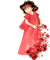 Poppies Vintage Girl - Free PNG Animated GIF