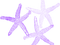 watercolor purple starfishes Bb2 - png gratuito GIF animata