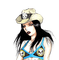 vintage woman pinup dolceluna dark cowgirl - 無料png アニメーションGIF