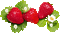 soave deco strawberry flowers animated red green
