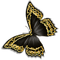 black-butterfly-minou52 - png gratuito GIF animata
