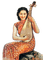 Rena Asian Woman orange Frau Vintage - png gratis GIF animado
