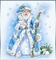christmas-blue-Santa claus-tomte-blå - PNG gratuit GIF animé