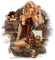 mujer marrón stampunk - png gratuito GIF animata