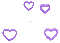 purple hearts - GIF animé gratuit GIF animé
