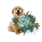 Kaz_Creations Dogs Dog Pup 🐶Flowers - PNG gratuit GIF animé