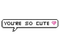 ..:::Text-You're so cute:::.. - kostenlos png Animiertes GIF