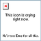 this icon is crying right now emo computer - png gratis GIF animasi