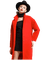 Женщина в красном - nemokama png animuotas GIF