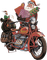 Santa motorbike bp - gratis png animeret GIF