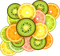 fruit slices Bb2 - png gratis GIF animado
