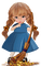 La muñeca barre hojas de otoño - 無料png アニメーションGIF