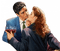 couple kissing bp - PNG gratuit GIF animé