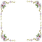 frame cadre flowers - kostenlos png Animiertes GIF