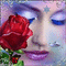 Mujer rosa - GIF animate gratis GIF animata