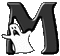 Gif lettre Halloween-M- - Kostenlose animierte GIFs Animiertes GIF