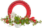 Cadre Rond Rouge Blanc Ange Déco:) - PNG gratuit GIF animé