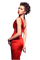 Kaz_Creations Woman Femme Red - gratis png animeret GIF
