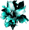 Flowers teal bp - Free PNG Animated GIF