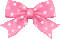 pink polka bow