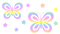 rainbow butterflies - Darmowy animowany GIF animowany gif
