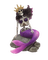 mermaid purple bp - Free PNG Animated GIF