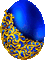 Animated.Egg.Blue.Yellow.Gold - KittyKatLuv65 - Zdarma animovaný GIF animovaný GIF