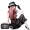 cecily-femme assise - gratis png animerad GIF
