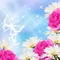 fleurs fond - png gratis GIF animado