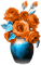 soave deco flowers    vase rose  blue orange