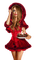 Woman Red Brown Cake - Bogusia - zdarma png animovaný GIF