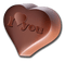 Chocolate Brown  Heart Text - Bogusia - gratis png geanimeerde GIF