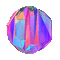 colorful glitch ball - Gratis geanimeerde GIF geanimeerde GIF