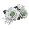 kikkapink deco scrap white roses flower - δωρεάν png κινούμενο GIF