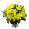 chantalmi fleur bouquet jonquille jaune - PNG gratuit GIF animé
