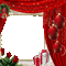 christmas  balls kugeln rouleau ball tube red frame cadre rahmen fond background curtain christmas noel xmas weihnachten Navidad рождество natal - Bezmaksas animēts GIF animēts GIF