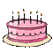 Birthday Cake - GIF animado grátis Gif Animado