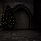 Gothic Dungeon with Christmas Tree - zadarmo png animovaný GIF