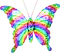 Glitter.Butterfly.Rainbow - png gratuito GIF animata