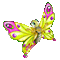 красочная бабочка - Nemokamas animacinis gif animuotas GIF