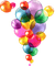 Kaz_Creations Balloons Birthday Party Occasion Colours - png grátis Gif Animado