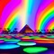 Pyramid Rainbow Disco - kostenlos png Animiertes GIF