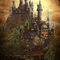 kikkapink background steampunk castle - png gratis GIF animasi