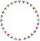 Hearts.Circle.Frame.Rainbow - png gratis GIF animasi