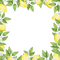 Lemon.Citron.Cadre.Frame.Victoriabea - PNG gratuit GIF animé