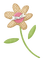 Fleur Beige Rose Vert :) - PNG gratuit GIF animé