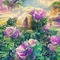 Purple Rose Garden - png grátis Gif Animado