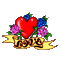love heart tattoo rose - GIF animado grátis Gif Animado