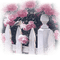 valla pajaro  rosas  dubravka4 - png gratuito GIF animata