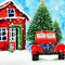 kikkapink vintage background car christmas
